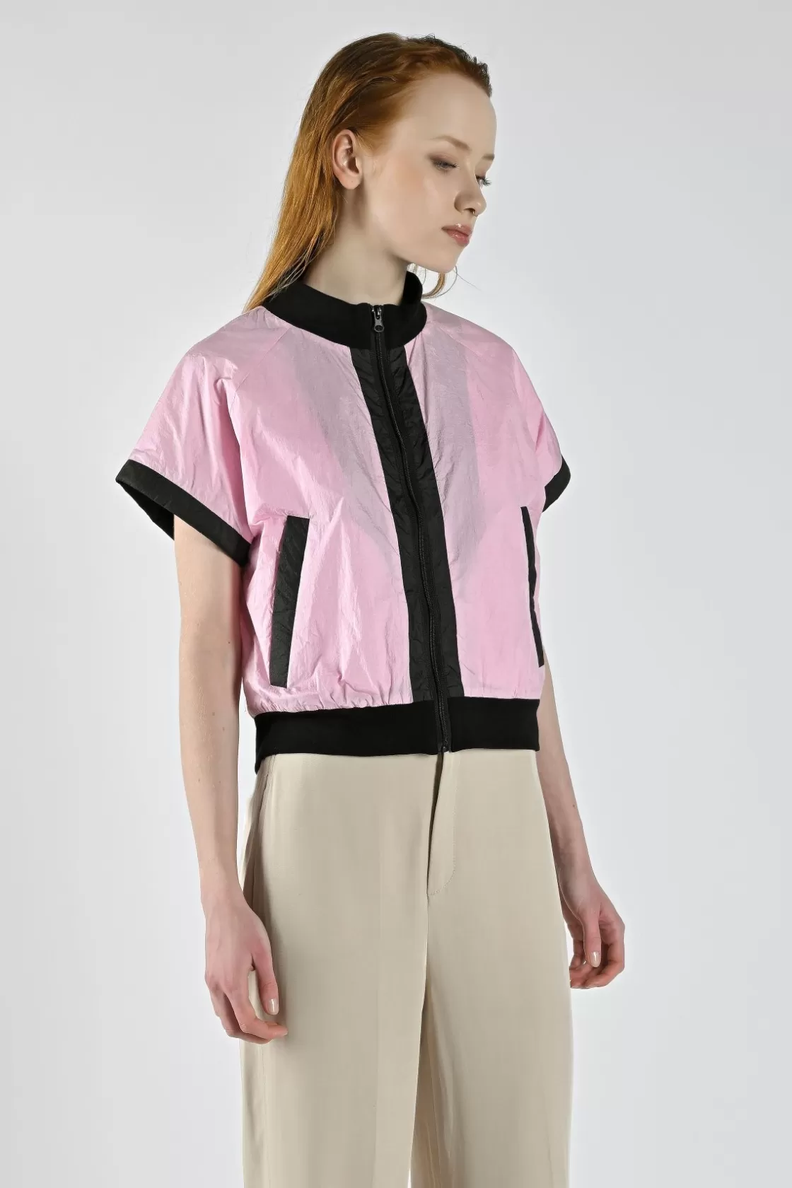 Canadian Classics Vanessa Short Sleeves Jacket Pink Cheap