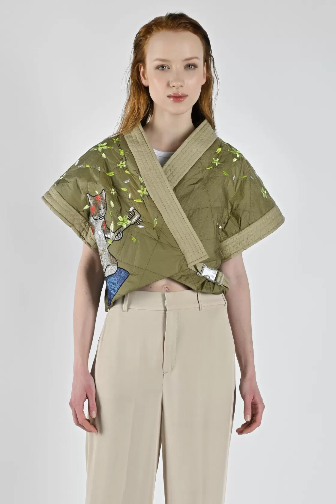 Canadian Classics Zoe Short Sleeves Kimono Army Shop